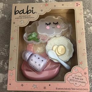 Babi Baby Doll Feeding Set 10 Pieces NEW)